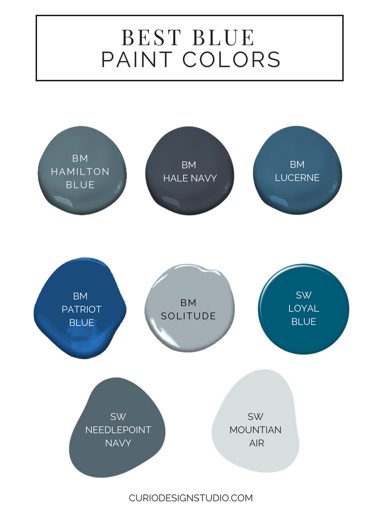 BEST BLUE PAINT COLORS Curio Design Studio