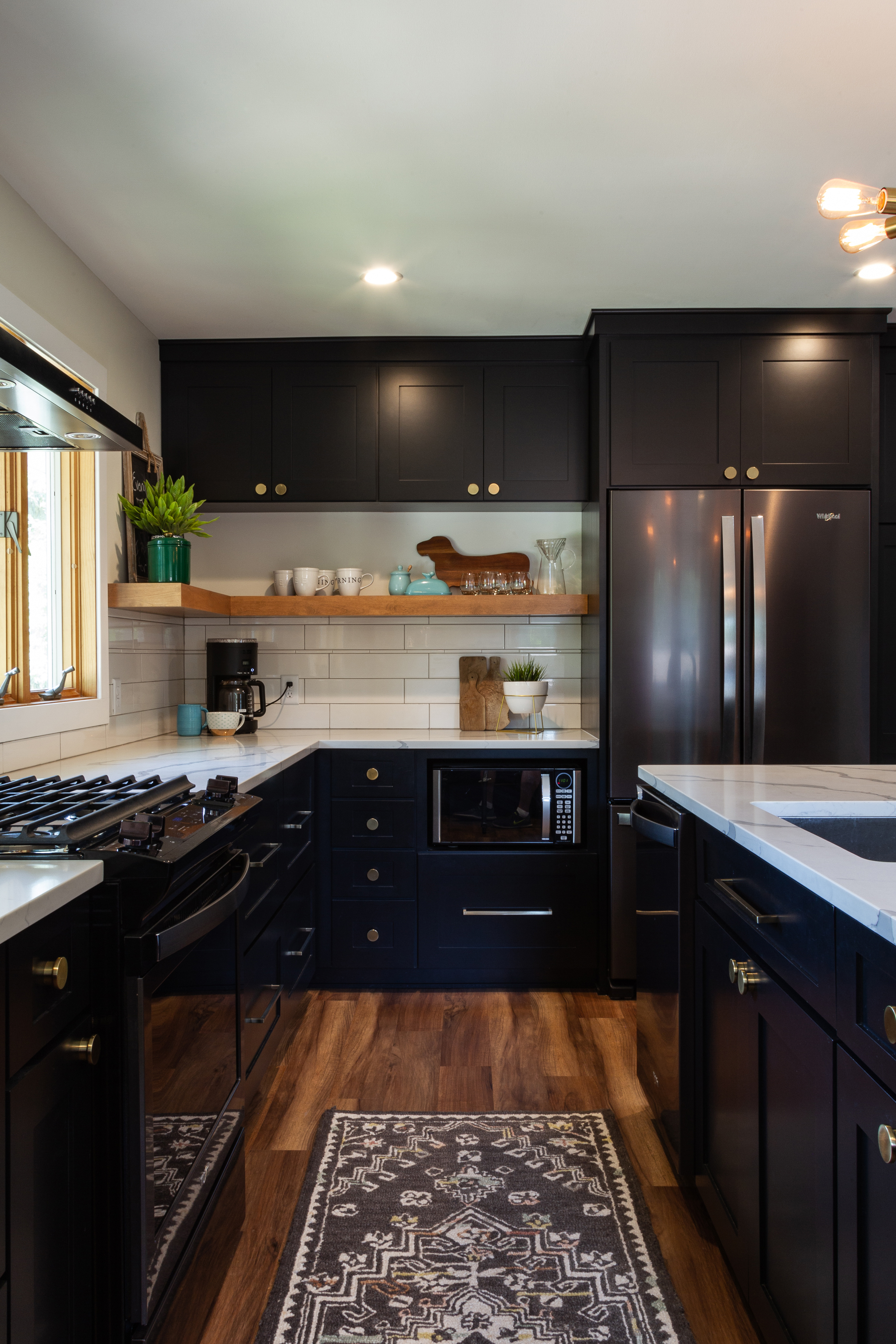 kitchen cabinets colors black One color fits most: black kitchen cabinets