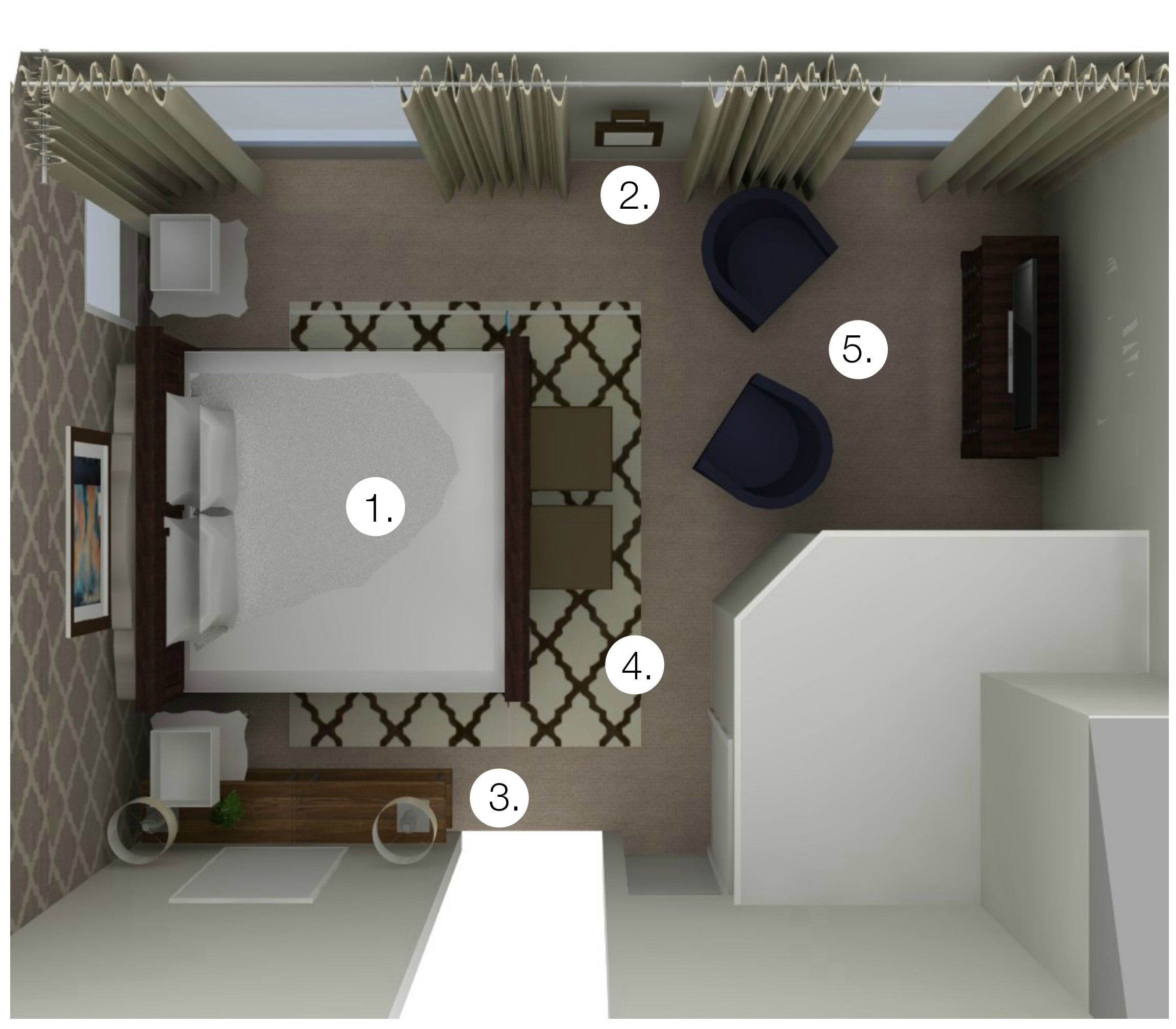 Bedroom small arrange furniture apartment layout ways tips storage nancy clever mitchell credit