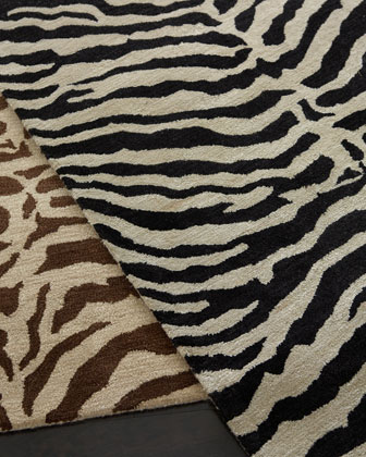 horchow zebra rug