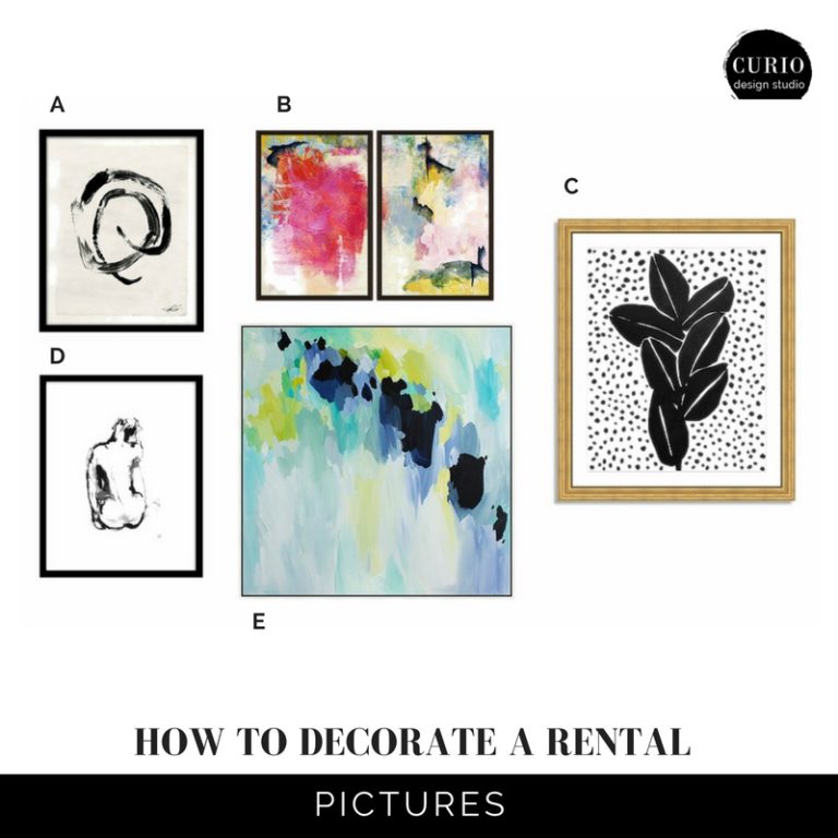 HOW TO DECORATE A RENTAL: THE 3 P'S! | Curio Design Studio