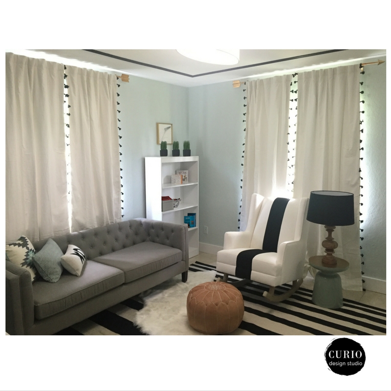 black and white tribal nursery after 2