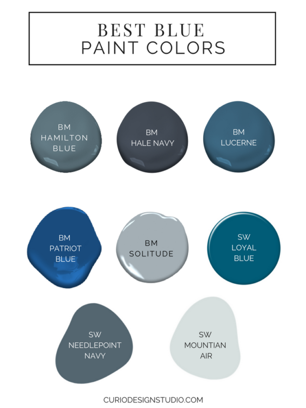 BEST BLUE PAINT COLORS | Curio Design Studio