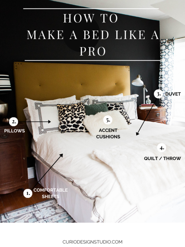 How to make a bed like a pro | Curio Design Studio